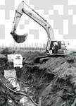 BR_AMER_006 Wethouder D. Visser start het bouwrijpmaken van de nieuwe woonwijk Nieuwland; 25 januari 1991