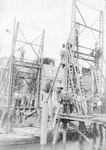 BR_BRUGGEN_JULIANABRUG_003 De Julianabrug in aanbouw; 1909