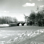 BR_BRUGGEN_SLIKHEUL_086 Het Spui met de Slikheul in de Plantage in wintertooi; 14 januari 1959