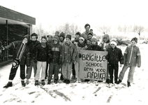 BR_SCHOLEN_BRIGITTENSCHOOL_001 Leerlingen van de Brigitteschool rennen voor Afrika; 28 januari 1988