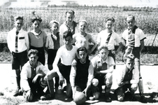 BR_WRW_093 Junior elftal van voetbalvereniging Wit-Rood-Wit. Henk Tuk, Bas Pothof, ?, Roskam,L. Zoetemeijer, Koos van ...