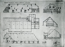 GV_RINGDIJK_09 Plattegrond van de monumentale boerderij Dammestee, gebouwd in 1777; ca. 1965