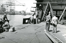 HE_RTM_001 De verbouw van een veerboot tot zijladingsveerboot Haringvliet voor de RTM bij de Amsterdamse Werf Verschure; 1956