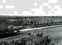 OV_BOLLAARSDIJK_03 Panorama vanaf de Heindijk / Oosterlandsedijk nabij hoek Bollaarsdijk, kijkend richting de Europoort; 1962