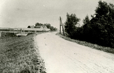 OV_BRIELSEWEG_07 Bocht op de hoek van de Brielseweg en de Kleidijk (ter hoogte waar zich nu een haakse bocht bevindt); 1929