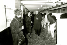 OV_PERS_225 Bezoek commissaris van de Koningin, mr. Klaasesz. Bezoek aan de veehouderij van A.P. van der Poel; 15 ...