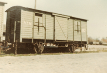 OV_TRAM_60 De RTM Tram. Gesloten Goederenwagon; ca. 1960