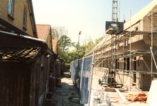 OV_ZANDWEG_12 Aanbouw van tien nieuwe woningwetwoningen langs de Zandweg, als bouwproject voor leerlingen; 1987