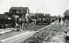 RO_BOOMWEG_03 De Boomweg wordt aangelegd als betonweg; ca. 1938