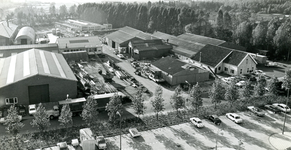SP_BREEWEG_007 Bedrijven langs de Breeweg en Industriestraat, gezien vanaf de Marrewijkflat; September 1971