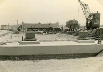 SP_BRUGGEN_BOTLEKBRUG_001 De aanleg van de Botlekbrug; 1955