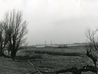SP_KORTESCHENKELDIJK_008 De polder Oud-Hongerland, gezien vanaf de Schenkeldijk, met zicht op de Spijkenisserbrug; 1965