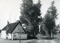 SP_VIERAMBACHTENKADE_005 Gezicht op de Vierambachtenboezem en het huis van Barend Smitshuis langs de Vierambachtenkade; 1963