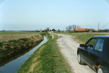 TI_RIETDIJK_008 Rietdijk tijdens de verbetering en verbreding. Links woonde Koornneef; 1992