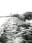 ZL_WATERSNOODRAMP_013 Zuidland, gezien vanaf de Stationsweg; 1 februari 1953