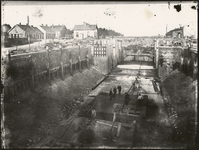 FOTO_GF_C038 Herstel van de sluis van het Kanaal door Voorne; ca. 1901