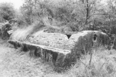 ATW001 Restanten van de Atlantikwall op het Gors op de hoek van de Heindijk en de Bollaarsdijk. Een vuurleidingspost ...