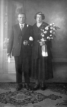 KLW023 Rockanje; Huwelijk van Aart Klok (1889-1966), zoon van Izaäk Klok en Cornelia de Winter) en Reina Klok ...