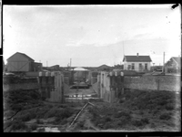 GN3013 De restauratie van de sluis in het Kanaal door Voorne; ca. 1901
