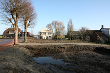 F0532 De woningen langs de Veckdijk en Dorpsdijk, gezien vanaf de Dijckpotingen; 6 januari 2008