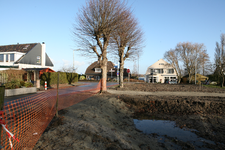 F0534 De woningen langs de Veckdijk en Dorpsdijk, gezien vanaf de Dijckpotingen; 6 januari 2008