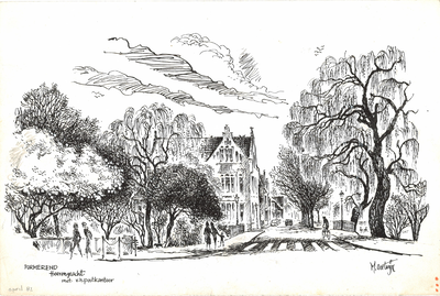 CMO00400-037 Gezicht op Herengracht, Emmakade en het voormalig postkantoor vanaf de koestraat.