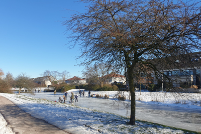 CES_2021-02-13_133447-2 Bevroren sloot in Purmer-Zuid, links Drechterland en rechts Kinselmeer