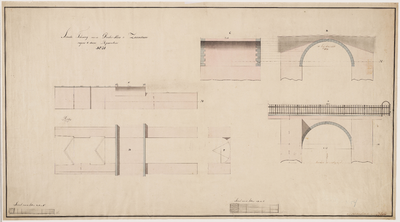 33_TT00119 Plattegrond, doorsneden en aanzichten van de te repareren duikersluis te Zaandam