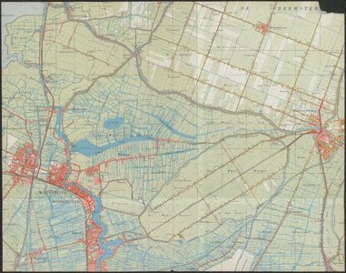 KA3_00003 Topografische kaart van de gemeenten Wormer, Jisp en Wijdewormer, later vormende de gemeente Wormerland, ...