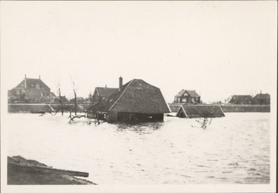 NL-PmWA-CGB_194400002 De kleine Polder 't Kamerhop, vlakbij Spijkerboor, stond tijdens de tweede inundatieperiode ...