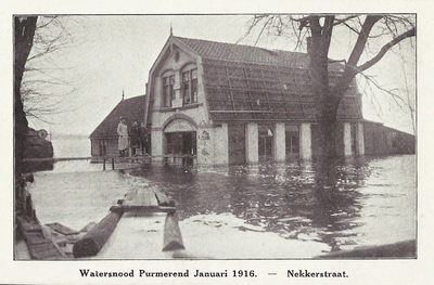 UPL000000096 Purmerend, Nekkerstraat. Watersnood Januari 1916.