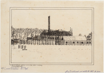 WAT001020905 De melkfabriek Hollandia vanuit de Vooruitstraat.