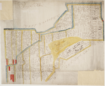 WAT001019910 Pre-kadastrale kaart van de percelen in het Vuijlharn rond de Burkmeer.