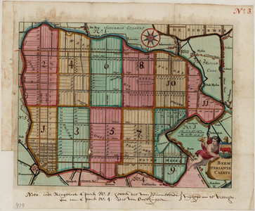 WAT001019974 Kaartboek met thematische kaarten betreffende de Beemster en kaarten van andere polders, 15 stuks ; kaart ...