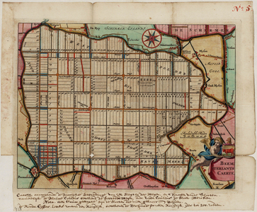 WAT001019976 Kaartboek met thematische kaarten betreffende de Beemster en kaarten van andere polders, 15 stuks ; kaart ...