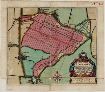 WAT001019981 Kaartboek met thematische kaarten betreffende de Beemster en kaarten van andere polders, 15 stuks ; kaart ...