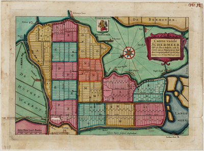 WAT001019983 Kaartboek met thematische kaarten betreffende de Beemster en kaarten van andere polders, 15 stuks ; kaart ...