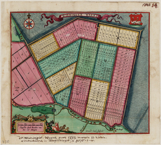 WAT001019985 Kaartboek met thematische kaarten betreffende de Beemster en kaarten van andere polders, 15 stuks ; kaart ...