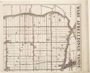 WAT001019934 Waterschapskaart van de Beemster in 6 bladen met kavelindeling en perceelnummering en weergave van ...