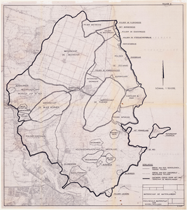 WAT001019917 Kaart met de ontwerpgrens voor het gebied van het Waterschap de Waterlanden.