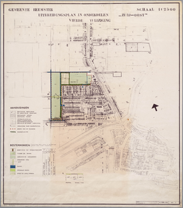 WAT001019968 Plattegrond van de Zuidoostbeemster met uitbreidingsplan.