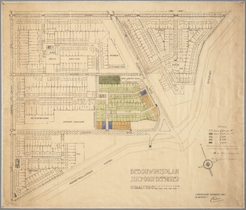 WAT001019989 Kaart met een uitbreidingsplan in de Zuidoostbeemster.