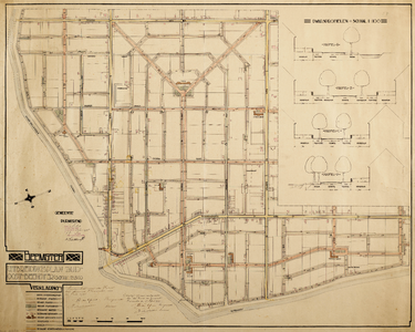 WAT001019967 Plattegrond van het uitbreidingsplan in de Zuidoostbeemster met wijzigingen.
