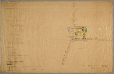 WAT001020054 Kaart met uitbreidingsplan van de gemeente Landsmeer