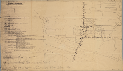 WAT001020055 Kaart met uitbreidingsplan van de gemeente Landsmeer.