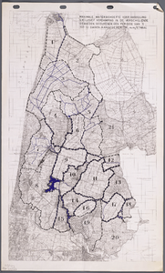 WAT001020291 Topografische overzichtskaart betreffende de waterhuishouding in Noord-Holland.