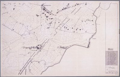 WAT001020343 Thematische kaart van de omgeving van Holysloot, Uitdam en Zuiderwoude met daarop aangegeven de ...