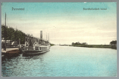 WAT001012636 In 1889 werd een stoomvaart maatschappij met de naam Eensgezindheid door verontwaardigde Purmerenders ...