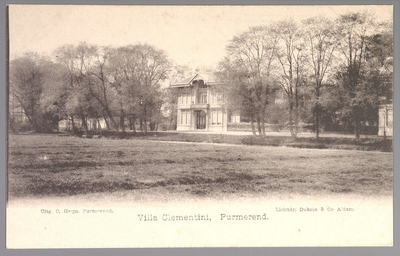 WAT001012951 Op de achtergrond Villa uit 1880, gebouwd in opdracht van Nicolaas S .A. Brantjes , onder architectuur van ...