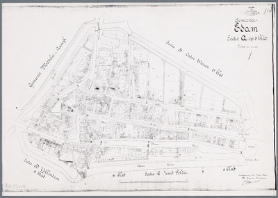 WAT001020505 Kadastrale kaart van Edam, sectie A. Binnenstad